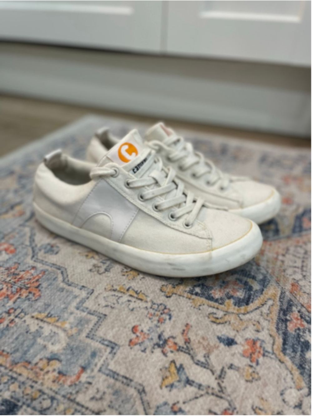 Camper Imar Copa White Canvas Sneakers Size 39 / 9